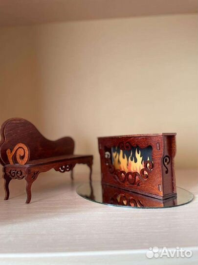 Кукольная деревянная мебель Одним прекрасным утром