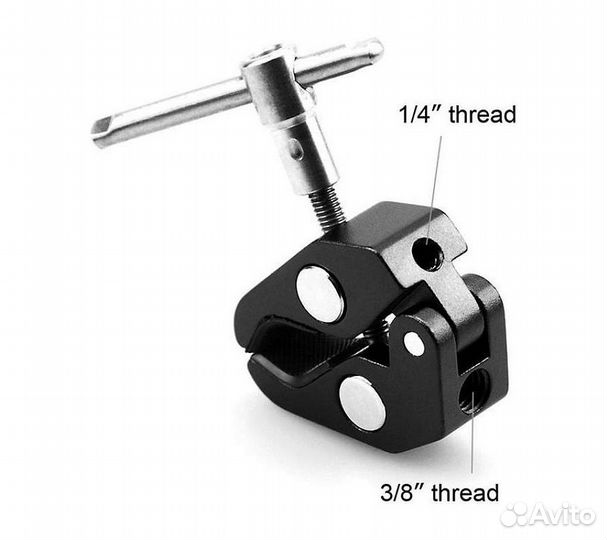 Держатель аксессуаров SmallRig Super Clamp 1/4 + 3