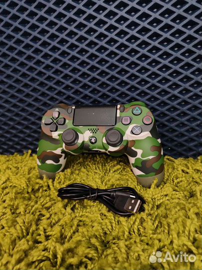 Джойстик ps4 Зеленый камуфляж