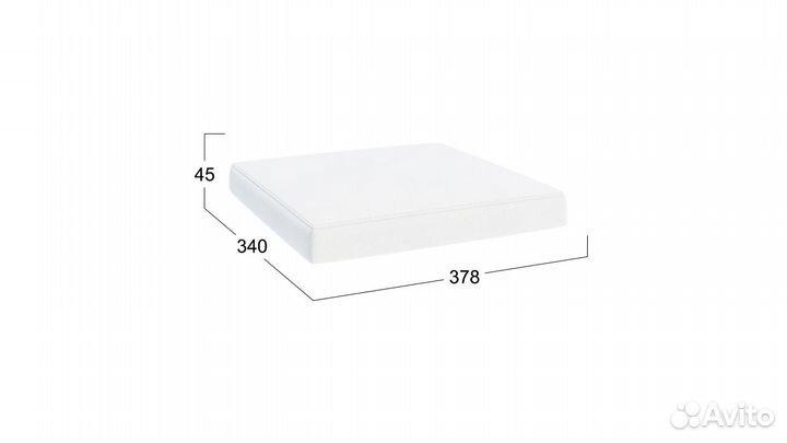 Мягкий элемент «Витра» тип 1 Кожзам/Белый