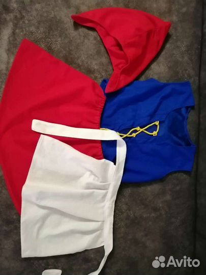 Костюм красной шапочки на девочку 4-6 лет