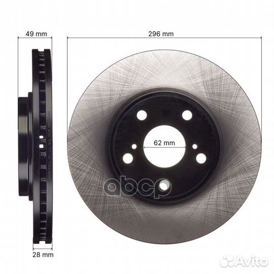 Диск тормозной avantech BR0129S avantech