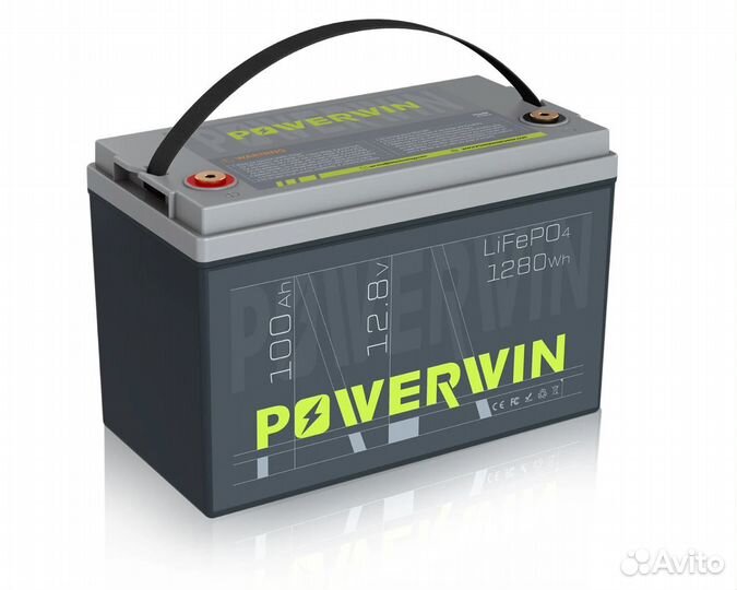 В наличии аккум. Powerwin BT100LiFePo4 12 в 100 Ah