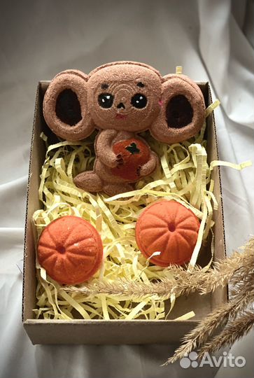 Бомбочки для ванны ручной работы «Чебурашка»