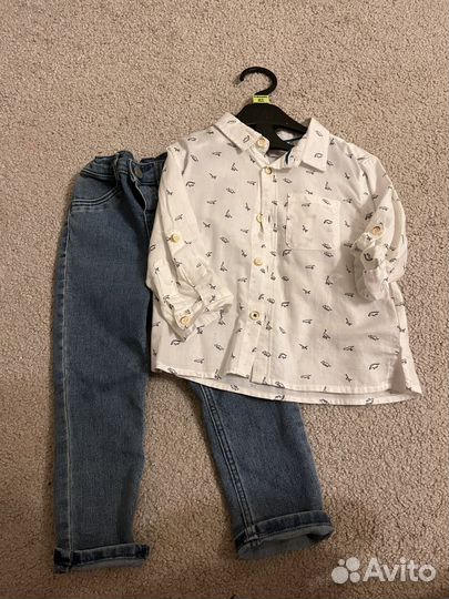 Джинсы и рубашка