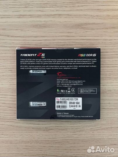 G.Skill F5-6600J3440G16GX2-TZ5RK