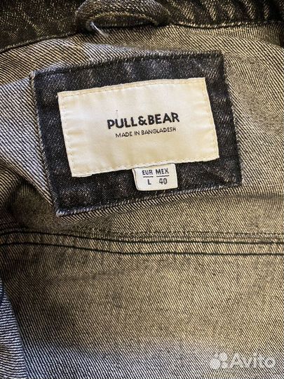 Джинсовая куртка pull and bear