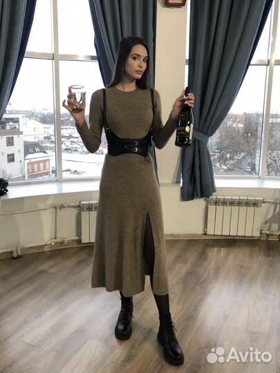 Платье трикотажное женское