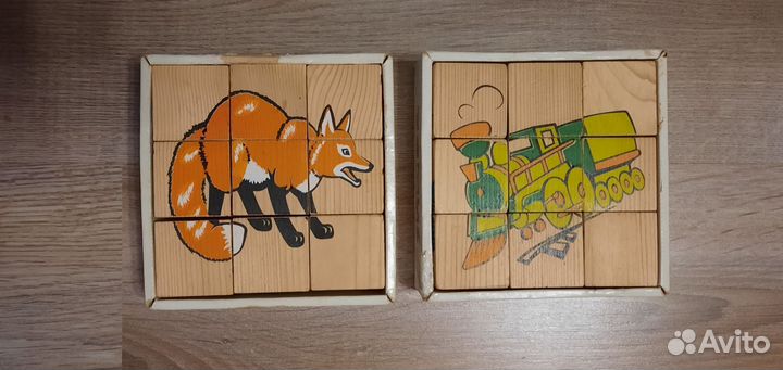 Кубики деревянные