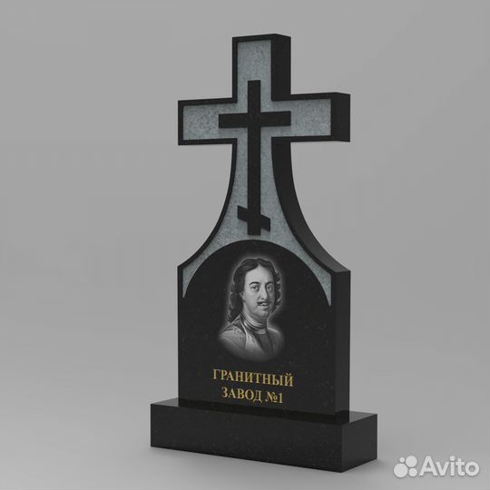 Памятник с крестом на могилу