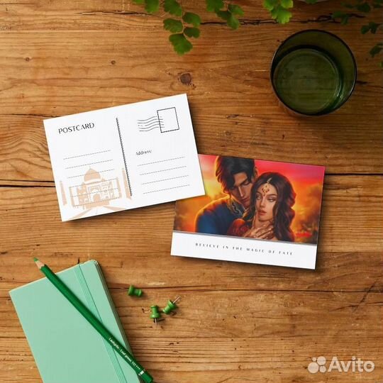 Открытки и стикерпак Клуб Романтики