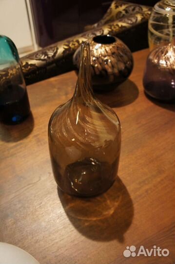 Интерьерные вазы из цветного стекла Мурано