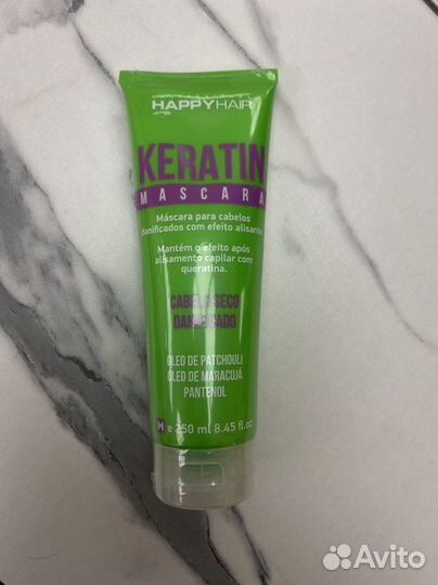 Маска для волос happy hair keratin