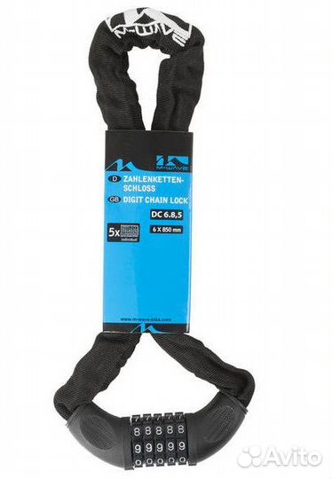 Замок M-Wave цепь 6x6x850 мм. 230316 код