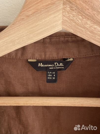 Massimo dutti рубашка лен