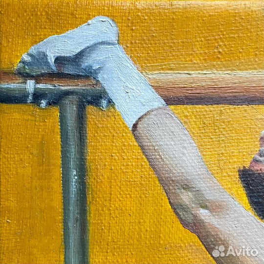 Авторская картина маслом на холсте «Разминка»