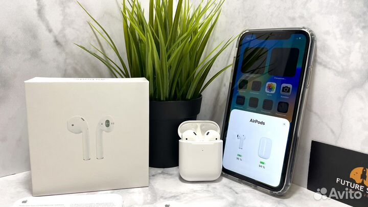 Airpods 2 (гарантия+бесплатная доставка)