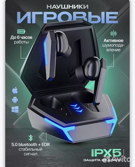 Блютуз наушники беспроводные