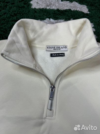 Винтажная кофта Stone Island 1/4 zip оригинал