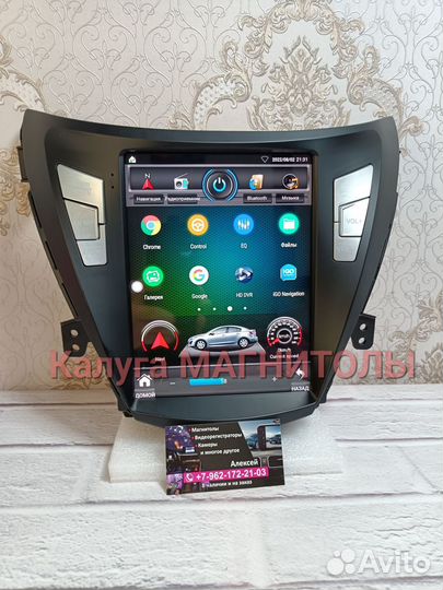 Магнитола Hyundai Elantra Tesla андроид новая