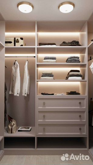 Гардеробная на заказ, шкаф в гардеробную
