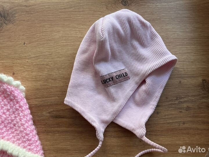 Пинетки вязаные шапка