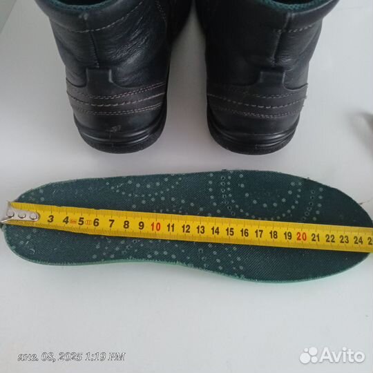 Ботинки демисезонные ecco 37 натуральная кожа