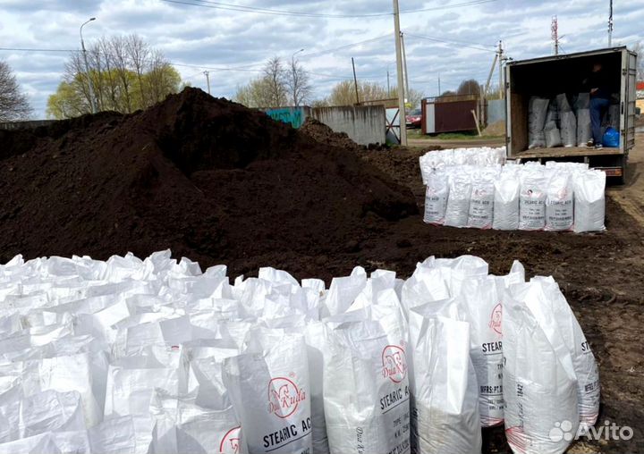 Доставка чернозема в мешках