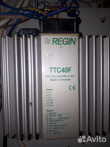 Симистроный регулятор температуры regin TTC40F