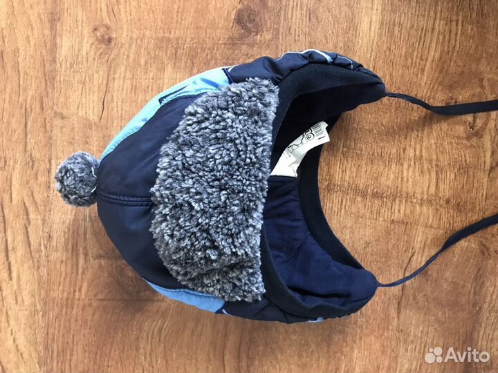 Зимняя шапка на мальчика 50 размер