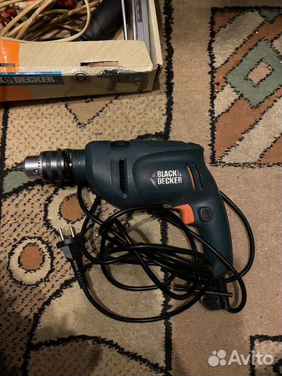 Дрель-шуруповерт black&decker KR500RE, 500 Вт