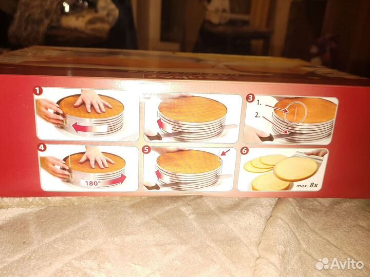 Новый слайсер для нарезки коржей для торта Zenker