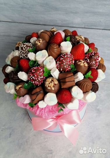 Съедобные букеты. Букеты из клубники