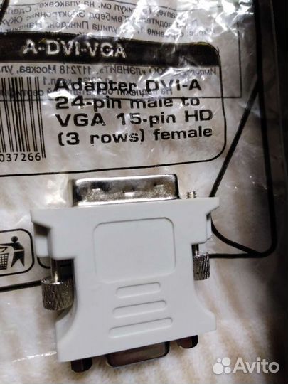 Переходник dvi vga