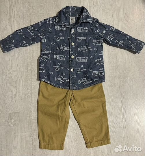 Костюм Carter’s на мальчика 80 Рубашка/брюки