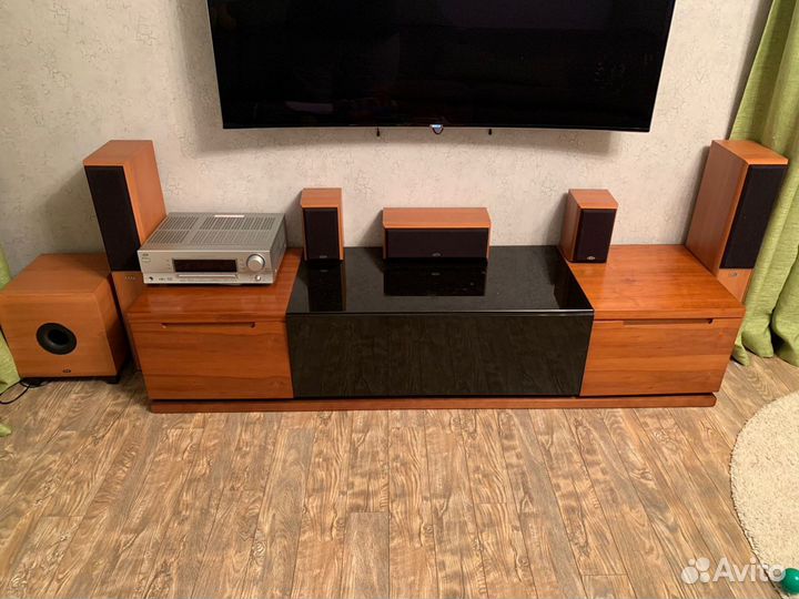 Колонки и сабвуфер eltax, усилитель jvc