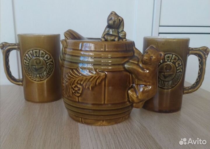 Набор пивные кружки штоф Ангарск СССР