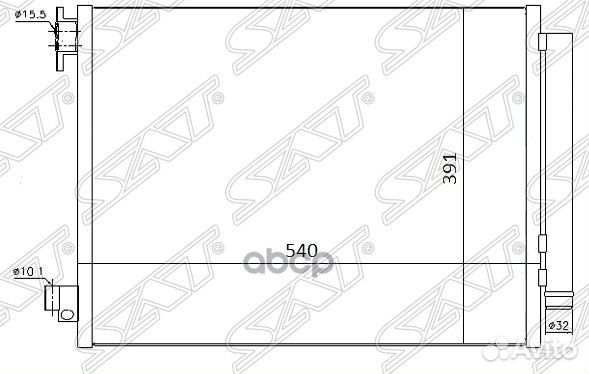 Радиатор кондиционера Renault Arkana 18- / Duster