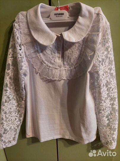 Блузка белая для девочек