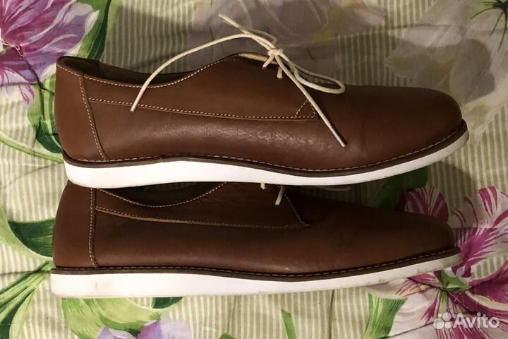 Мокасины кожаные 37.5-38)