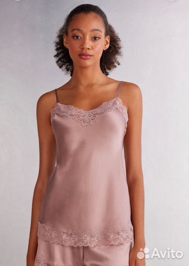 Intimissimi майка из шелка и кружева
