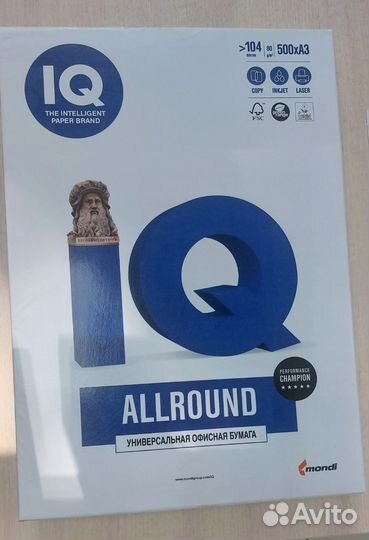 Бумага А3 IQ Allround белая 80 мг