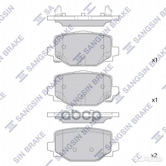 Колодки тормозные SP4367 Sangsin brake