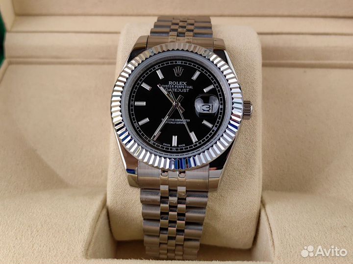 Часы мужские Rolex Datejust механика black