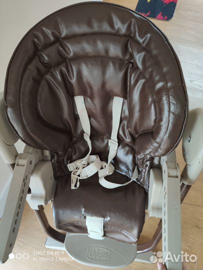 Детский стульчик для кормления chicco polly