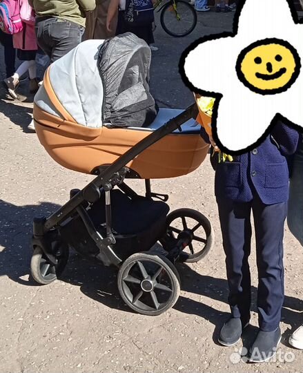 Коляска 2 в 1 Bexa Ideal эко кожа