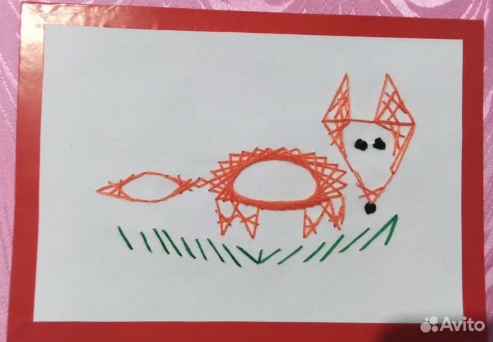 Открытка в технике изонить