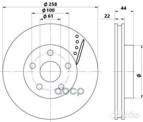 Диск тормозной renault logan 13- перед. df3117s