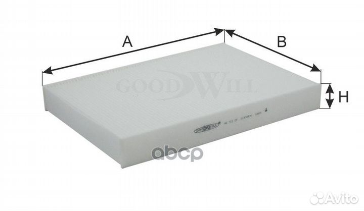Фильтр салона volvo S90/XC90 14- AG 721 CF Good