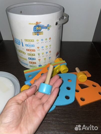 Деревянный конструктор для малышей